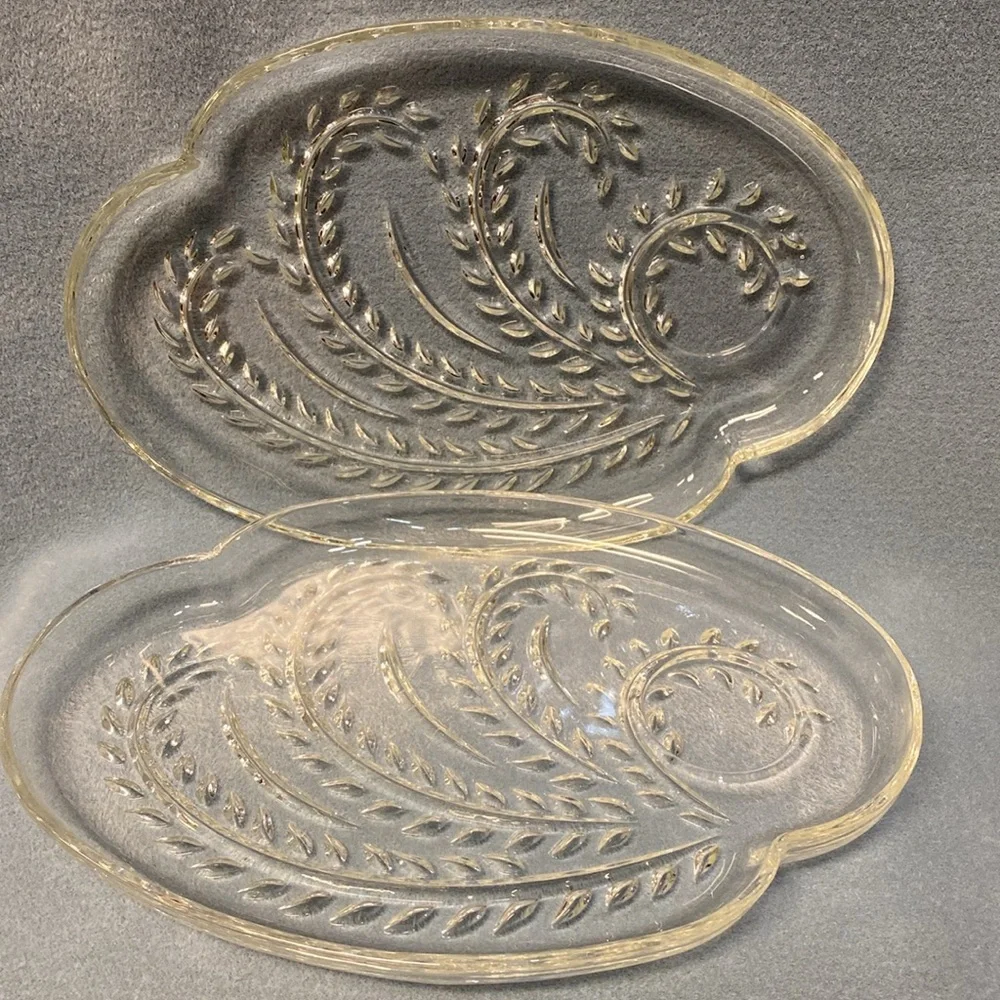 federal glass | Dining | Federal Glass Homestead Inch Snack Plate Set ...